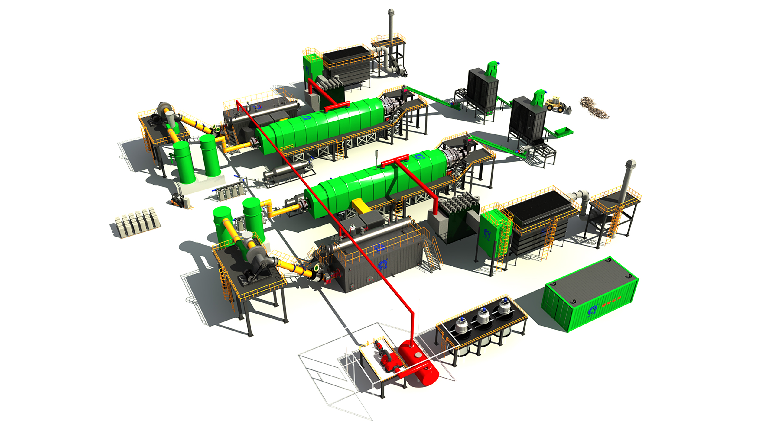 Biomass Pyrolysis Carbonization Steam Power Generation System